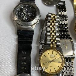 Seiko Watch Lot For Parts Of Repair As Is Untested What You See In The Picture