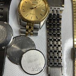 Seiko Watch Lot For Parts Of Repair As Is Untested What You See In The Picture