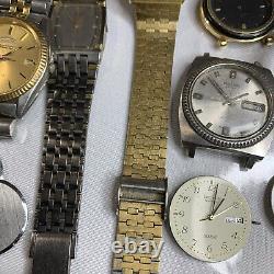 Seiko Watch Lot For Parts Of Repair As Is Untested What You See In The Picture