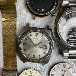 Seiko Watch Lot For Parts Of Repair As Is Untested What You See In The Picture