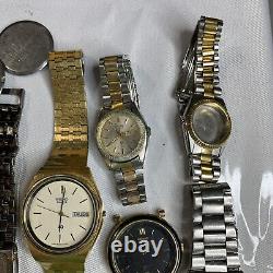 Seiko Watch Lot For Parts Of Repair As Is Untested What You See In The Picture