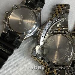 Seiko Watch Lot For Parts Of Repair As Is Untested What You See In The Picture