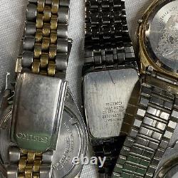 Seiko Watch Lot For Parts Of Repair As Is Untested What You See In The Picture