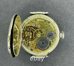 Sensational Rare ZENITH SIGNAL CORPS WW1 Trench Watch Damaged by a Bullet (SF)
