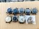 Set of 9 watches Kama Ural Moscow Sportivnyye For repair or spare parts USSR