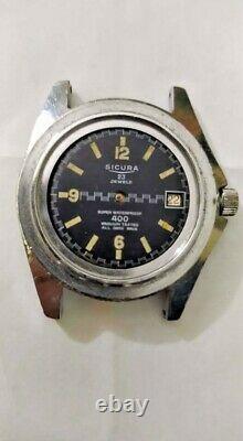 Sicura / Breitling Diver 400 M vacuum tested diver mens watch NOT WORK 380MM