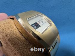 Sindaco Digital Jump Hour Manual Winding 35 X 39mm Vintage Men's Watch For Parts