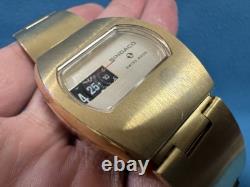 Sindaco Digital Jump Hour Manual Winding 35 X 39mm Vintage Men's Watch For Parts