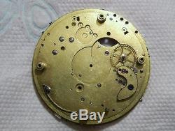 Spares Antique Part of Repeater Pocket Watch Movement 42.5 mm For Spares
