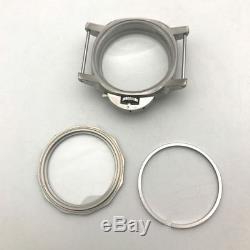 Stainless Steel Watch Case For ETA 6497 6498 Seagull ST36 Movement 39 mm Dial