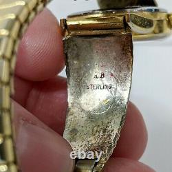 Sterling Gold Tone Navajo Richard Begay Rb Turquoise Womens Watch Not Working