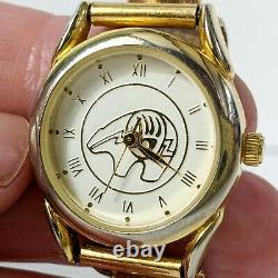 Sterling Gold Tone Navajo Richard Begay Rb Turquoise Womens Watch Not Working