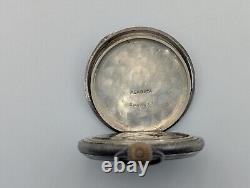 Sterling Silver Elgin Pocket Watch AS IS FOR PARTS ONLY 68g Total Weight