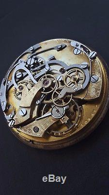 Stunning Pocket Watch Chronograph Movement for parts / repair / marriage