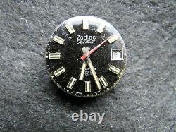 Stunning ZODIAC Seawolf AUTOMATIC 17J Date INCABLOC for PARTS/Repair GOOD Staff