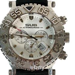 Sub Chrono Pro Diving Men's Watch Rare For Repair Parts Not Working Broken