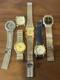 Swiss Quartz Mens Watches Lot of 6 Assorted Models For Parts or Repair Junk