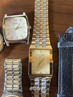 Swiss Quartz Mens Watches Lot of 6 Assorted Models For Parts or Repair Junk