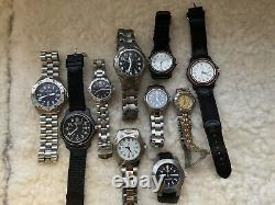 Swiss army watch Military Victorinox Lot 10 Watches Untested Or Parts