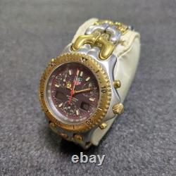 TAG HEUER Ayrton Senna CG1122-0 Chronograph Watch Junk for Parts Not Working