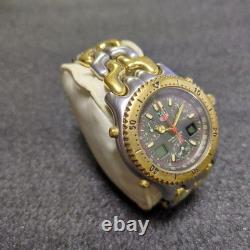TAG HEUER Ayrton Senna CG1122-0 Chronograph Watch Junk for Parts Not Working
