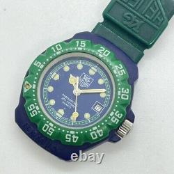 TAG HEUER FORMULA1 362.508 Green Rotating Bezel Quartz Men's Watch/not working