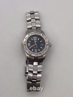 TAG HEUER PROFESSIONAL 200M BLACK DATE DIAL 28mm SS QUARTZ WATCH-NOT WORKING