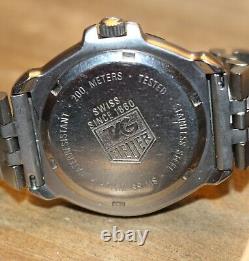 TAG HEUER Stainless Steel 200m Watch Quartz Metal DIVER Glow Professional F1