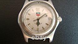 TAG Heuer 2000 Men's SS Watch Case/Dial/Movement/Crown. WK1212. Not working