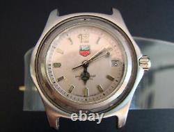 TAG Heuer 2000 Men's SS Watch Case/Dial/Movement/Crown. WK1212. Not working