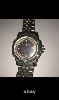 TAG Heuer Pro 1500 955.7136G Men's Luxury Watch SS Authentic For Parts /Repair