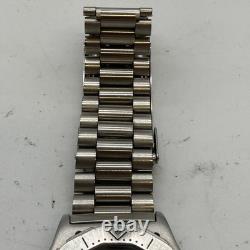 TAG Heuer Professional 3000 Silver Watch 38mm Quartz Not Working, For Repair