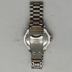 TAG Heuer Professional 3000 Silver Watch 38mm Quartz Not Working, For Repair