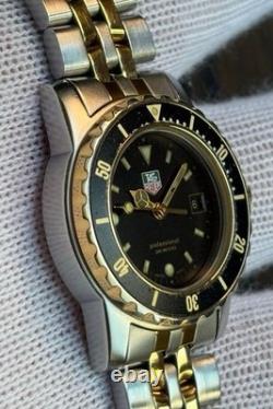 TAG Heuer WD1420 3000 Series Diver Watch 32mm Quartz Silver for Parts 15cm Junk