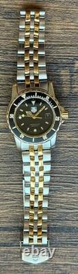 TAG Heuer WD1420 3000 Series Diver Watch 32mm Quartz Silver for Parts 15cm Junk