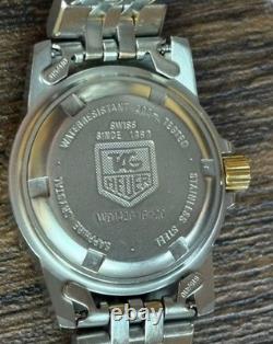 TAG Heuer WD1420 3000 Series Diver Watch 32mm Quartz Silver for Parts 15cm Junk