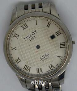 TISSOT Glace Saphir Steel Watch Case/Bracelet/Dial. Ref L1641264. For Parts