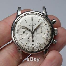 TISSOT Ref. 808A Original Lemania 1280 Watch Chronograph 1960's Rare Parts Repair