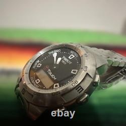 TISSOT T-Touch Z253/353 Titanium Multi-Function Quartz Watch For parts as is