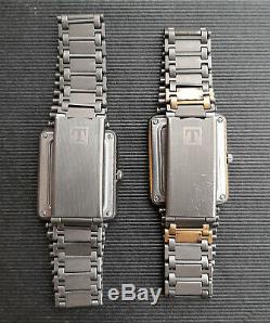 TISSOT TwoTimer Digi-Ana Vintage Digital Watch LCD Link Band +1 extra for parts