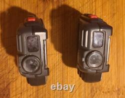 TWO CASIO JG-100 WATCH Infra Beamer Game & Remote FOR PARTS w Bonus Digi Ana