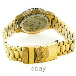 Tag Heuer 3000 937.413 Black Bezel + Gold Plated S. S. Case For Parts Or Repairs