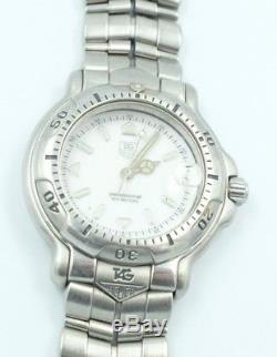 Tag Heuer 6000 steel mid size quartz watch. Broken, not working