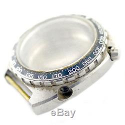 Tag Heuer Autavia Watch Case With Acrylic Crystal And Bezel For Part Or Repairs