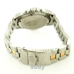 Tag Heuer Cn1151 Prof 200m Silver Dial 2-tone Gold+ S. S. Watch For Parts/repairs