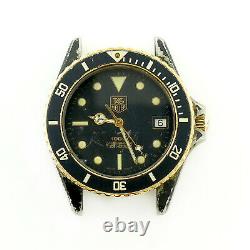 Tag Heuer Diver 981.113 Black Dial / Black Pvd S. S. Watch Head For Parts/repairs