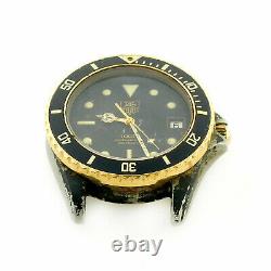 Tag Heuer Diver 981.113 Black Dial / Black Pvd S. S. Watch Head For Parts/repairs