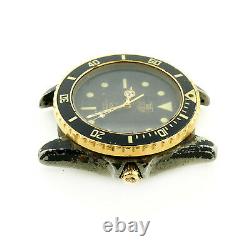 Tag Heuer Diver 981.113 Black Dial / Black Pvd S. S. Watch Head For Parts/repairs