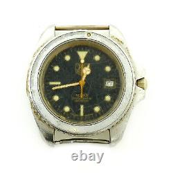 Tag Heuer Diver 981.113 Black Dial Stainless Steel Watch Head For Parts/repairs