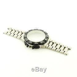 Tag Heuer Formula 1 Black Bezel /stainless Steel Watch Case For Parts Or Repairs